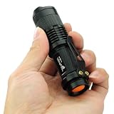 UltraFire Mini CREE LED Flashlight 7W 300LM Torch Adjustable Focus Zoom Light Lamp