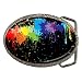 Belt Buckle of Gay Pride Flag Paint Splat