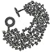 Onyx Beaded Bracelet by Sajen