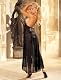 Cheap Shirley of Hollywood, Chiffon & Lace, Long Chemise. Gown, pink, black, periwinkle blue Buy Now