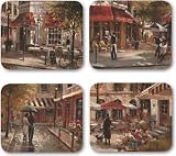 Cafe Scenes Placemats (Set of 4) - Jason Products