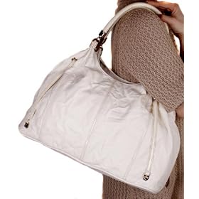 JESSICA SIMPSON Dresscode Handbag Bag Purse Chocolate Brown Vanilla Cream Faux Leather