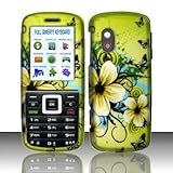 BUTTERFLY & FLOWERS Hard Rubber Feel Plastic Design Case for Samsung T401g  ....
