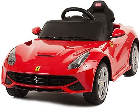 New 2015 Exclusive Sport Ferrari F12 12v Power Wheels, Electric Ride on Car, Toy with Remote Control - Red