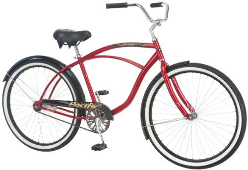 Pacific Cycle Men's Oceanside Bicycle (Charcoal & Red)