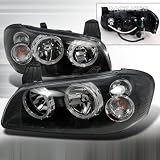 00-03 Nissan Maxima Headlights withHalo Black