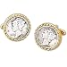 Mercury Dime Cufflink by Competition - Gold Metal