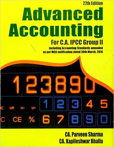 Parveen Sharma Advanced Accountancy for CA Intermediate (IPC) Group II 