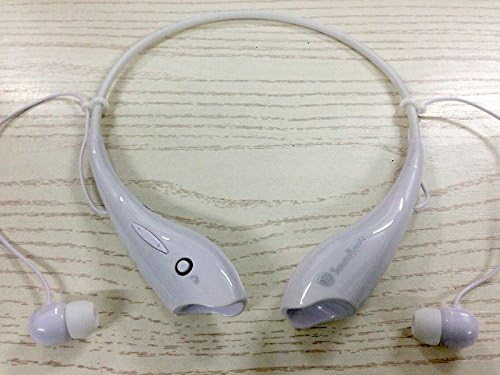 Soundbeats Universal Hv-860 Wireless Music A2dp Stereo Bluetooth Headset Universal Vibration Neckband Style Headset Earphone Headphone for Cellphones Enabled Bluetooth (white)