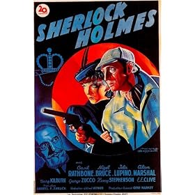 The Adventures of Sherlock Holmes Vintage Movie Poster