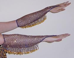 Long Beaded Net Gloves