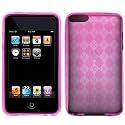 GTMax Durable Gel Skin Protector Case - Pink Checker For Apple iPod Touch 8GB 32GB 64G 3rd 3G Generation NEWEST MODEL