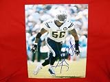 Shawne Merriman Autographed San Diego Chargers 8x10 Photo, Proof Photo of Shawne Signing for Us.