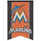 MLB Miami Marlins 17'' x 26'' Premium Quality Felt Banner
