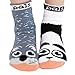 Kids Panda and Koala Mismatched Animal Friends Grip Socks Ages 4-8