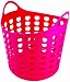 Elliotts Funky Cleaning Plastic Laundry Basket, Pink
