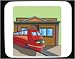 Mouse Pad with Australia, transportation, Melbourne, metro, architecture, building, train