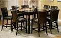 5pc Counter Height Artificial Marble Top Dinette Table w/ 4 Stools