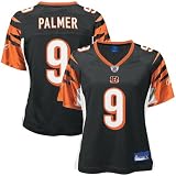 Reebok NFL Equipment Cincinnati Bengals #9 Carson Palmer Black Ladies Replica Football Jersey