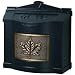 Gaines Leaf Design Wall Mount Mailbox - Black Antique Bronze
