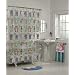 Alex Kids Monster Showers Vinyl Shower Curtain
