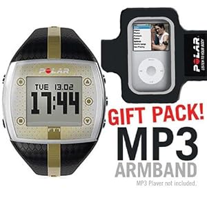 Polar 99039723 FT7F Black Gold with MP3 Armband