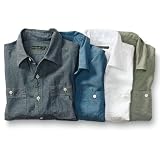 (エディー・バウアー) Eddie Bauer 長袖シャンブレーワークシャツ (エディー・バウアー) Eddie Bauer 長袖シャンブレーワークシャツ