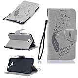 Microsoft Lumia 650 ケース UNEXTATI 高品質 PUレザー 手帳型 ケース 財布型 ウォレット型 衝撃吸収 保護カバー カード収納 ホルダー ストラップ付き 横開 スタンド機