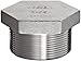 Stainless Steel 304 Cast Pipe Fitting, Hex Head Plug, Class 150, 1