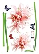 Nursery Easy Apply Wall Sticker Decorations - Giant Flower Sprouts and Butterflies