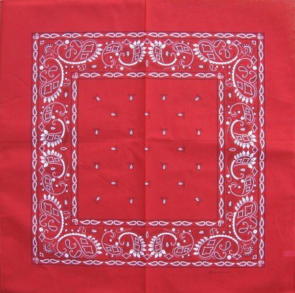 100% Cotton Bandana (Paisley, Camo, Skulls, Flags, Licensed products and more.)