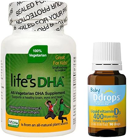 Martek Life's DHA 100mg All-Vegetarian Softgels with Baby Ddrops
