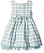 Youngland Baby Girls' Plaid Special Occasion Dress and Knit Cardigan