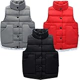 秋冬物 アウター キッズ/男の子にも女の子にも！子供用 子供服 ジュニア トドラー 防寒着 暖かい 防寒 あったか◆ダウンベスト Red,120