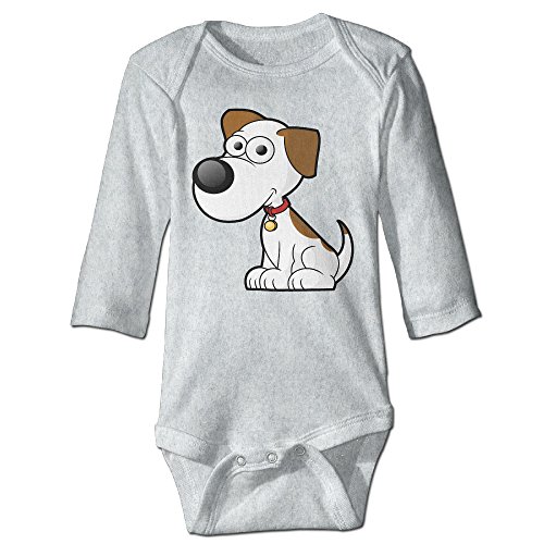 DW Toddler Cute Dog Long Sleeve Climb Jumpsuit Ash 6 M