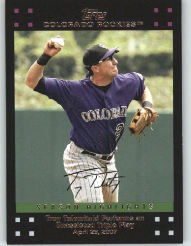 2007 Topps Update #209 Troy Tulowitzki - Colorado Rockies (Season Highlight) (Baseball Cards)