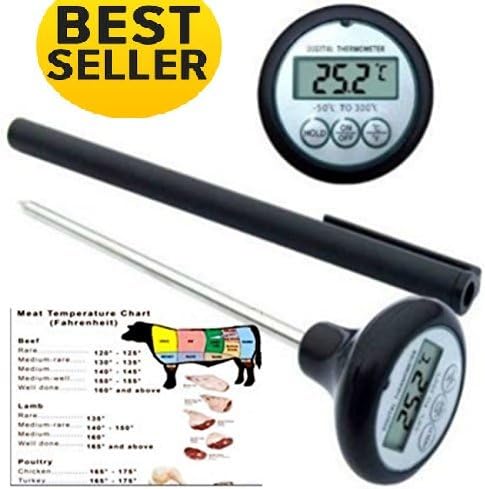 TAGE Meat Thermometer w/ Magnet Chart