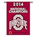 NCAA Ohio State Buckeyes 2014 2015 National Champions 2-Sided 28 x 40 Banner,