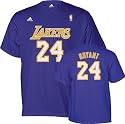 Kobe Bryant Adidas Name and Number Los Angeles Lakers T-Shirt