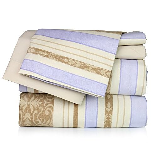 Polyester Microfiber Luxury Floral Stripe