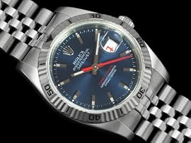 ROLEX TURN-O-GRAPH Datejust - Stainless Steel & 18K White Gold - 116264