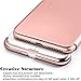 iPhone 7 Plus Case, COOLQO Ultra-Thin 3in1 Plastic Electroplated Hard Frame + Tempered Glass Screen Protector Slim fit Shockproof PC Matte Cover Case for iPhone 7 Plus 5.5 - Rose Gold