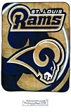 NFL Football St. Louis Rams Blanket 45x60 90% Acrylic!!! Junior Plush Mink Raschel Soft Thick Throw Blanket Almost 50x60 Baby Infant