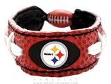 GameWear NFL Leather Classic Wristband - Steelers
