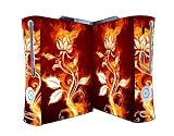 Bundle Monster Vinyl Skins Accessory For Xbox 360 Game Console - Cover Faceplate Protector Sticker Art Decal - Rose Flame