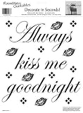 RoomMates RMK0032SS Always Kiss Me Goodnight Peel & Stick Single Sheet