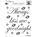 RoomMates RMK0032SS Always Kiss Me Goodnight Peel and Stick Single Sheet