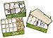 HomePro Goods Bedroom Drawer Organizers, Set of 3 Underwear, Sock and Lingerie Storage Boxes with Lid (Green)