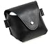 Lucrin - Etui 4 balles de golf - cuir de vachette lisse - Noir