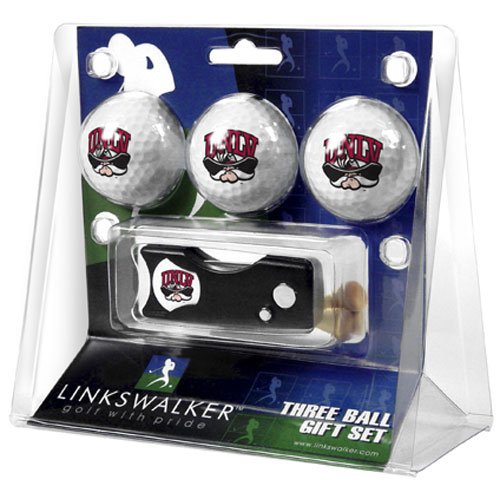 Nevada Las Vegas Runnin Rebels Ncaa 3 Golf Ball Gift Pack W/ Spring Action Divot Tool